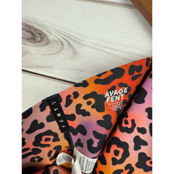 Savage X Fenty Animal‎ Print High Waisted Leggings Bright Colors Women's Large - Picture 7 of 8